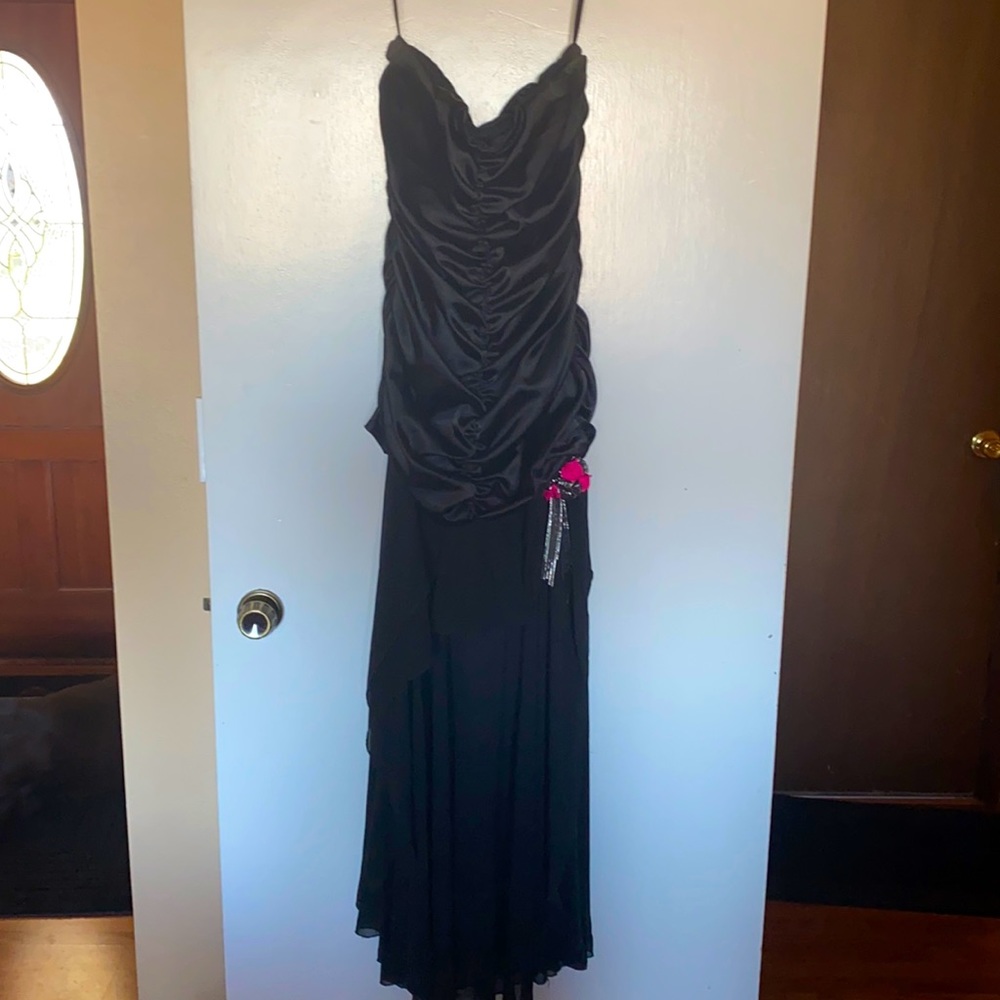 Strapless High Low Formal Dress